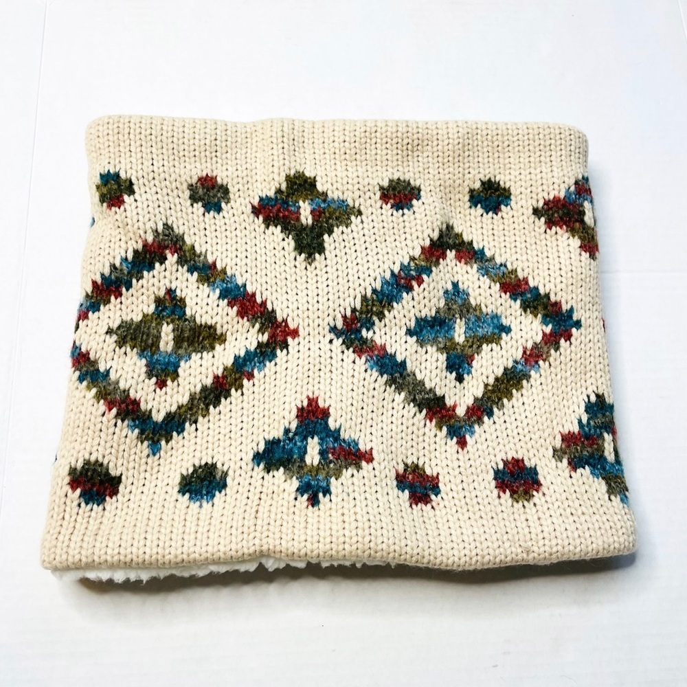 World Market Aztec Southwest Pattern Knitted Sher… - image 1